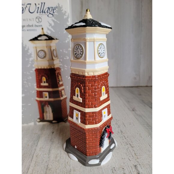 Dept 56 4020221 NEW Snow village clock Tower accessory Xmas - Picture 3 of 8